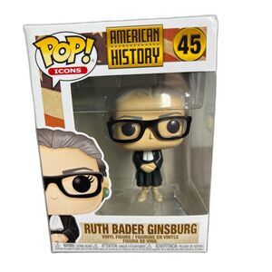 RUTH BADER GISNBERG Funko Pop Icons American History Vinyl Toy Doll Figure #45